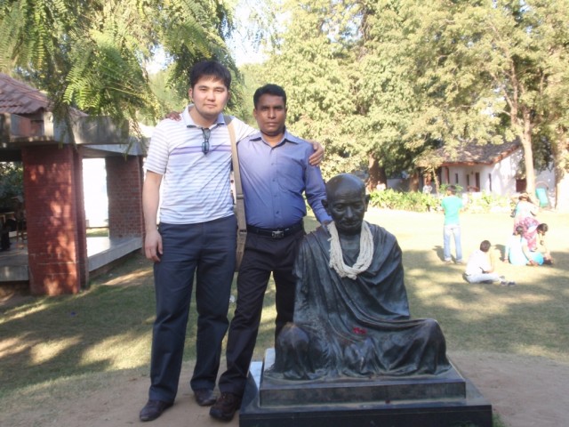 with Mr. Gandhi! )